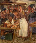 Камиль Писсарро Продавщица мяса 1883г